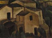 Pier Leone Ghezzi Huizengroep bij Taormina painting